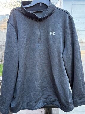Under Armour Golf Men's Gray Quarter-Zip Pullover